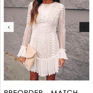 White lace dress (L)